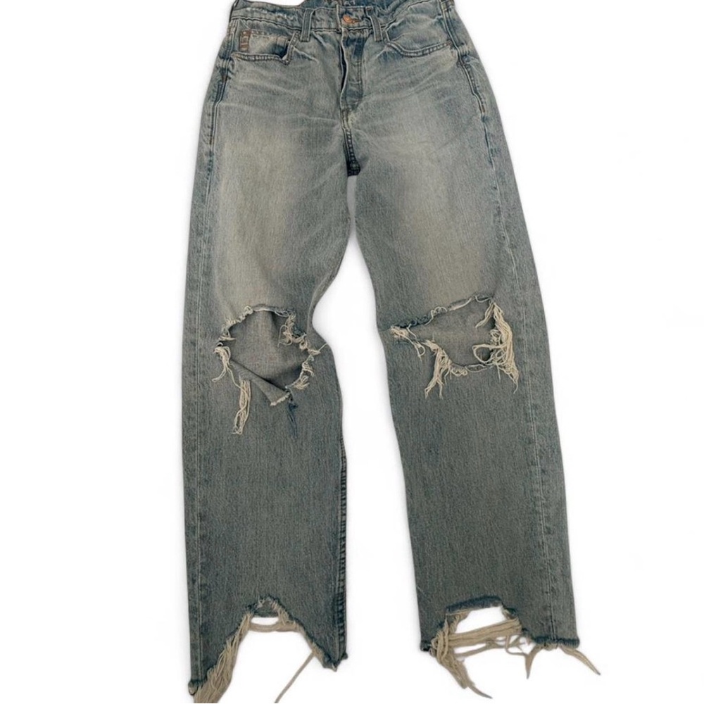 Ariat Women's Light Blue Distressed Boyfriend Jeans